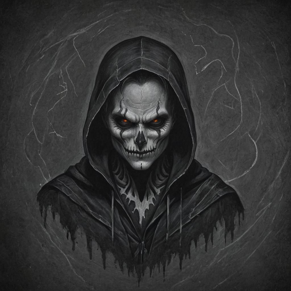 Grimdark Scene in Chalk Art Style