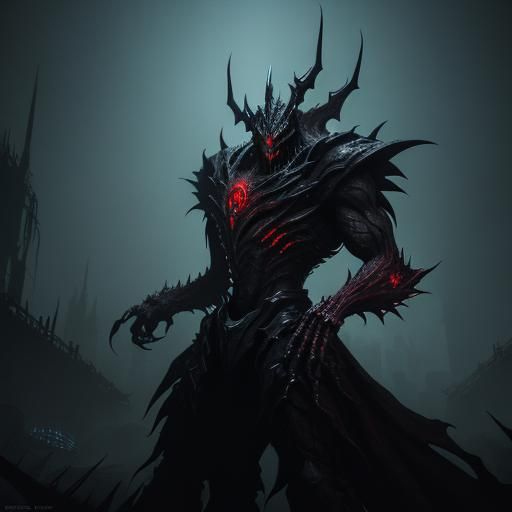 Shadow Gigan in Biomechanical Dark Concept Art