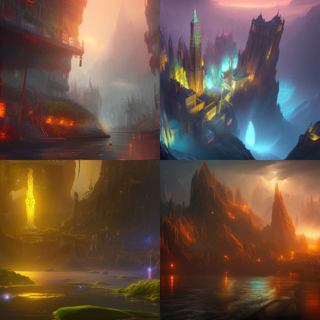 Energy Price Cocktail: Detailed Matte Painting