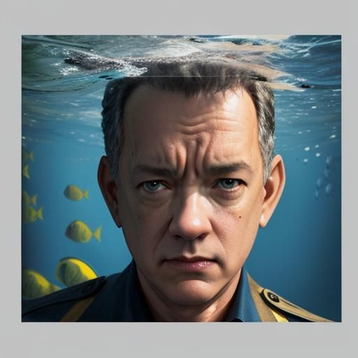 Hyperrealistic Airport Scene of a Man Against the Current