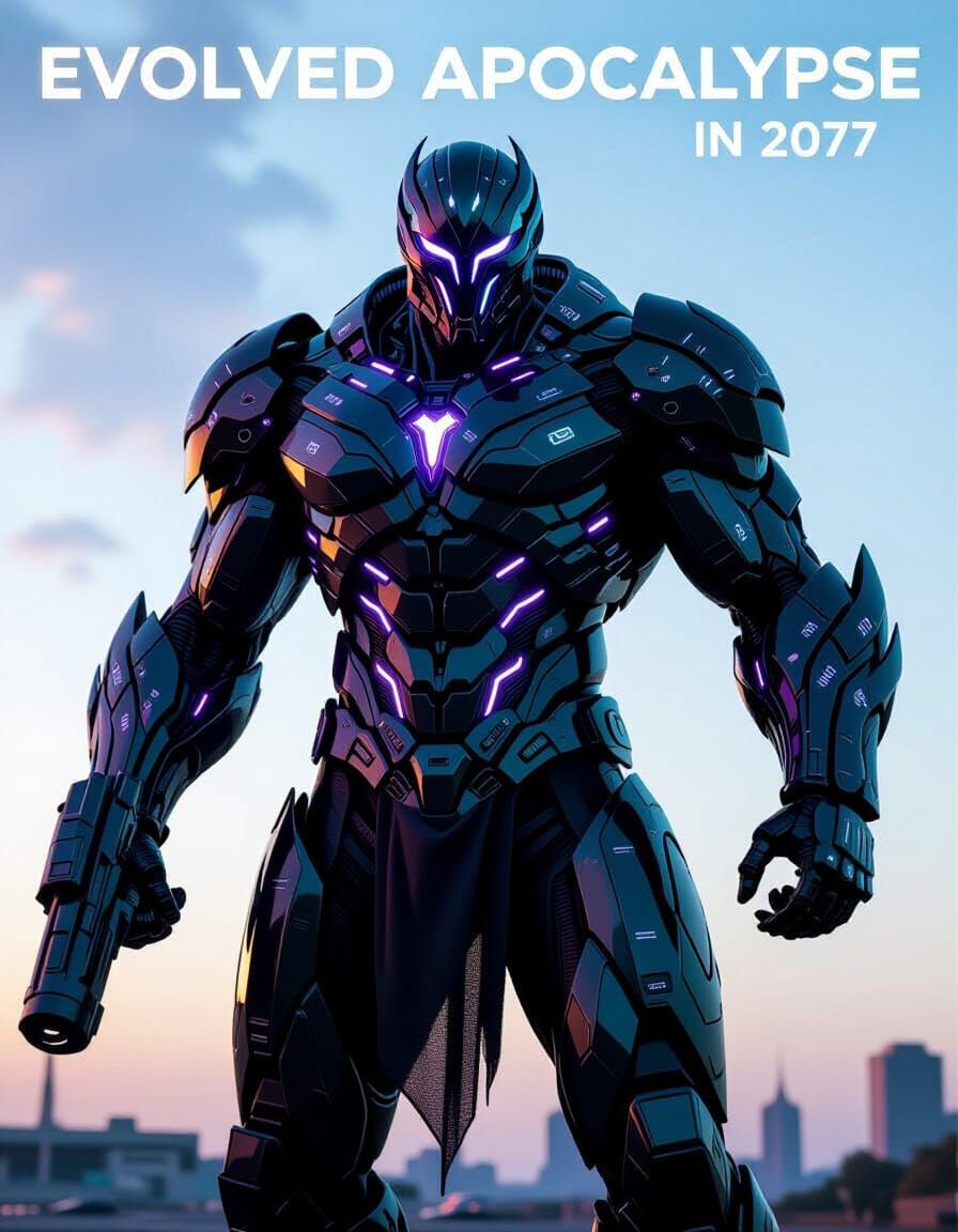 Evolved Apocalypse 2077 in Cyberpunk Sci-Fi Style