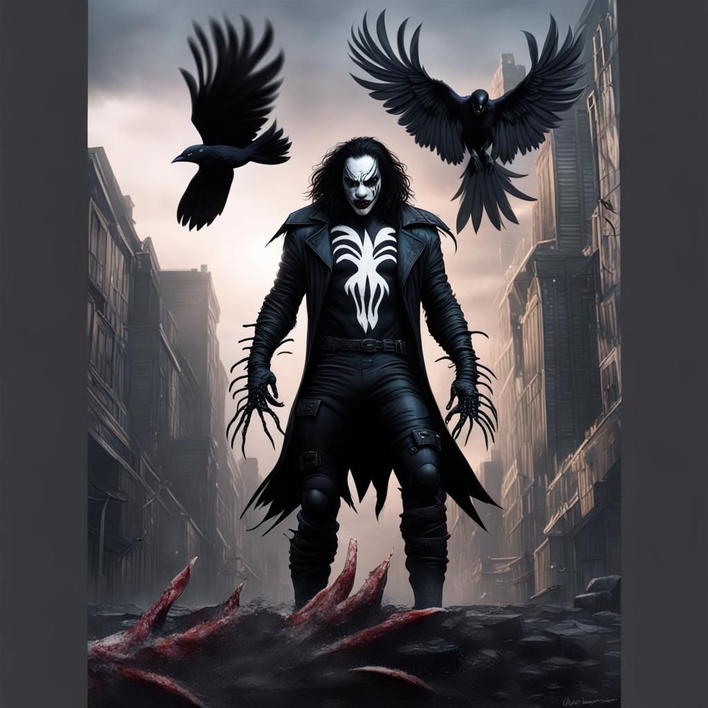 The Crow as Venom: Detailed Fan Art