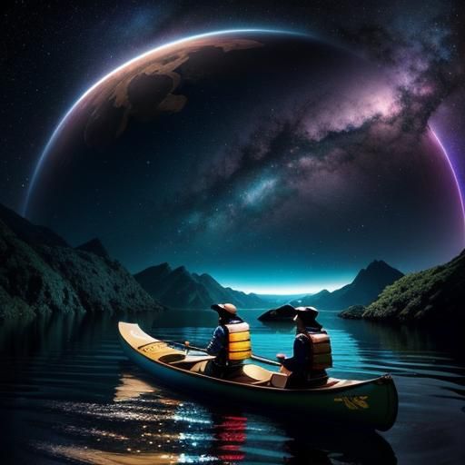 Fantastical Space Journey Among the Stars