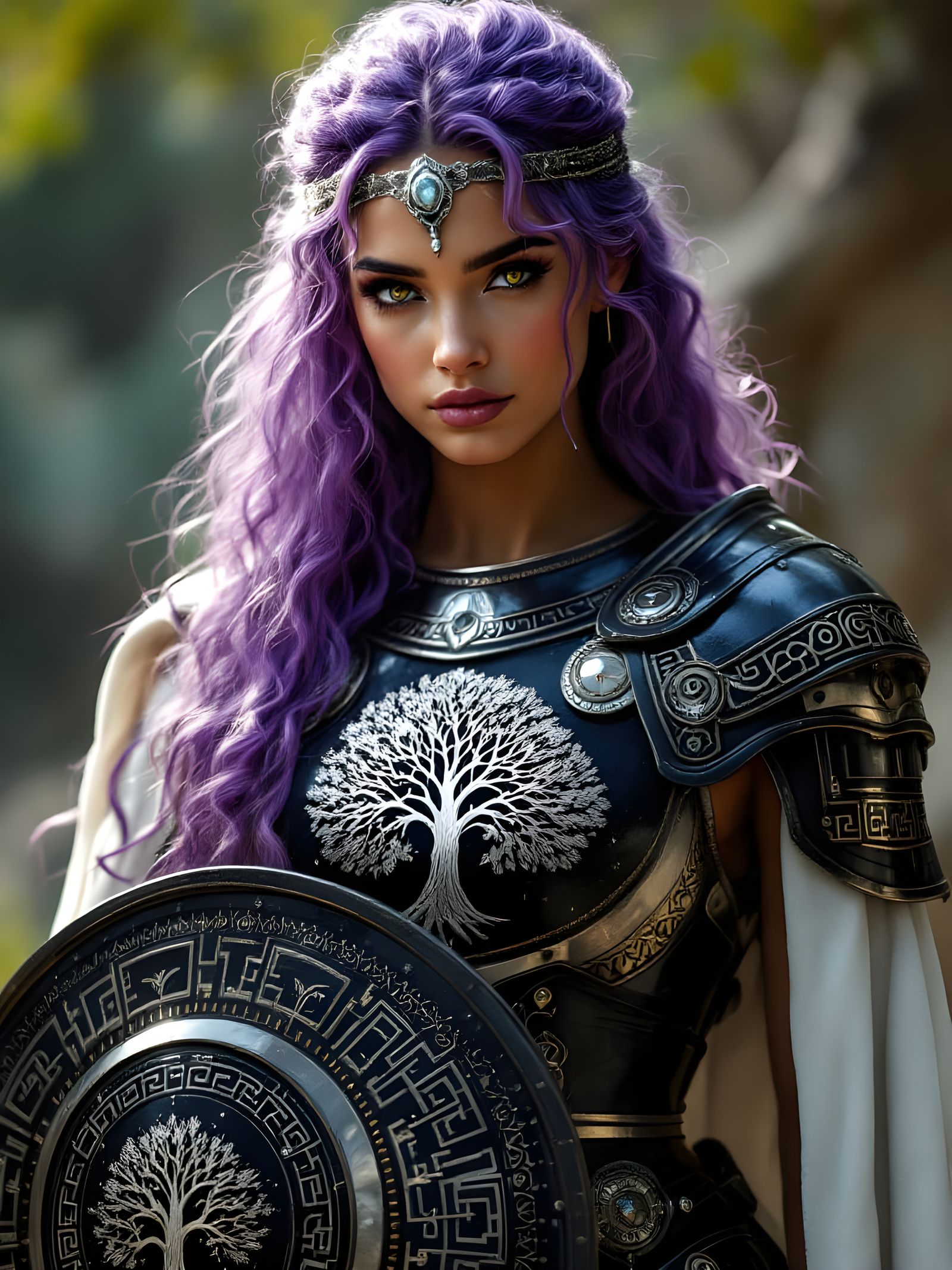 The Oracle clad in her new Armor