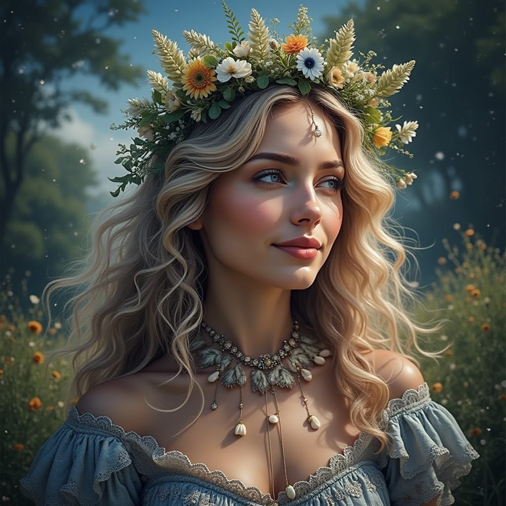 Ethereal Lady in Heavenly Sunshine