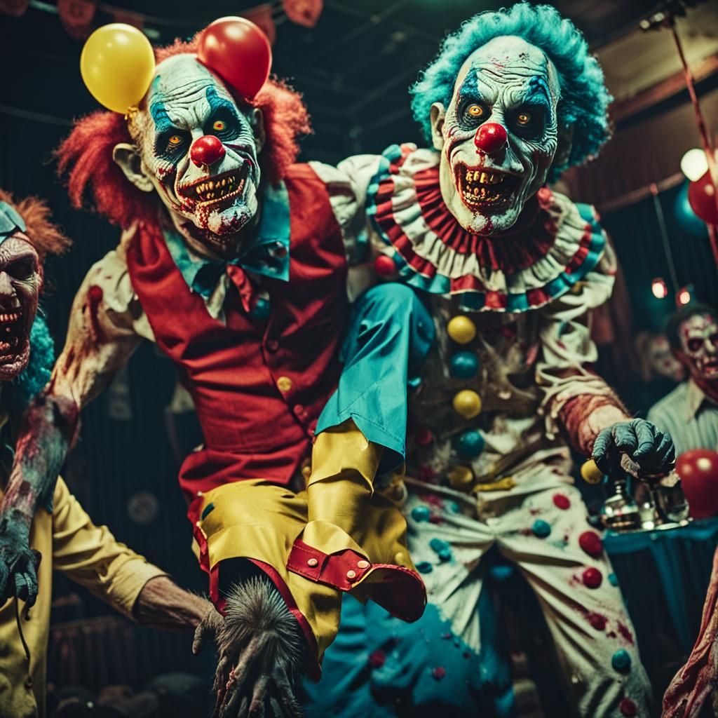 Cinematic Zombie Monkey Clown Party
