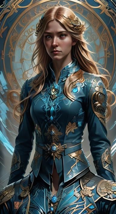 Futuristic Yggdrasil Agent in Volumetric Sci-Fi Art