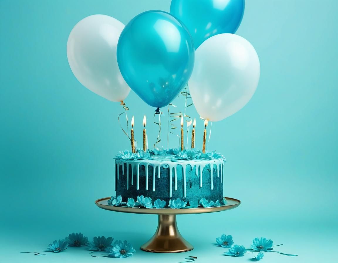 Gothic Happy Birthday Card with Abstract Art