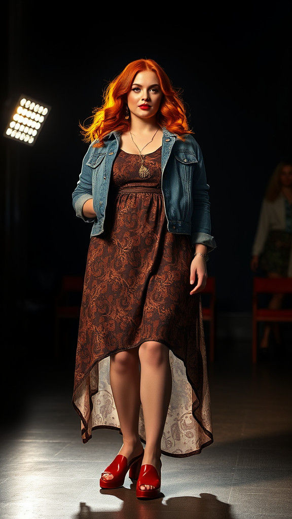 Plus-Size Model in Vera Wang Haute Couture