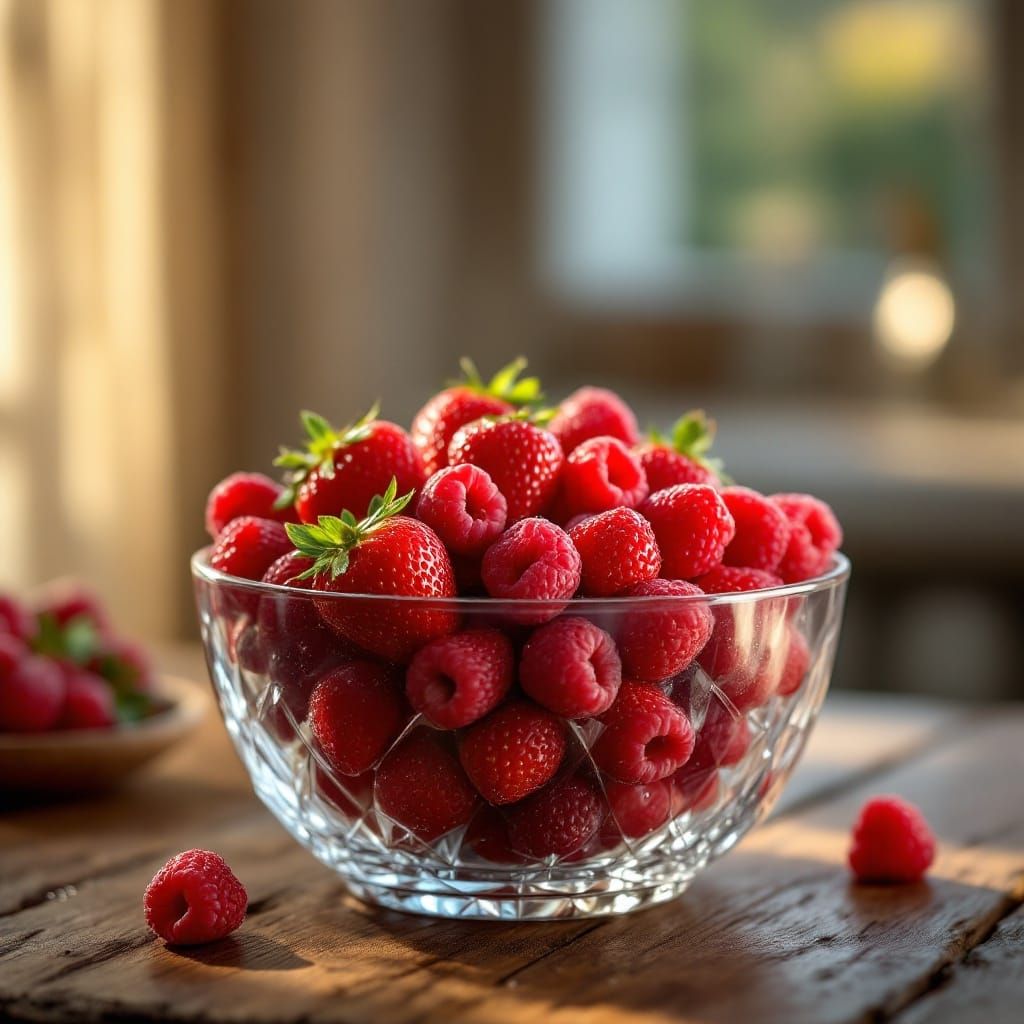 Fresh Fruit Still Life in Warm Light