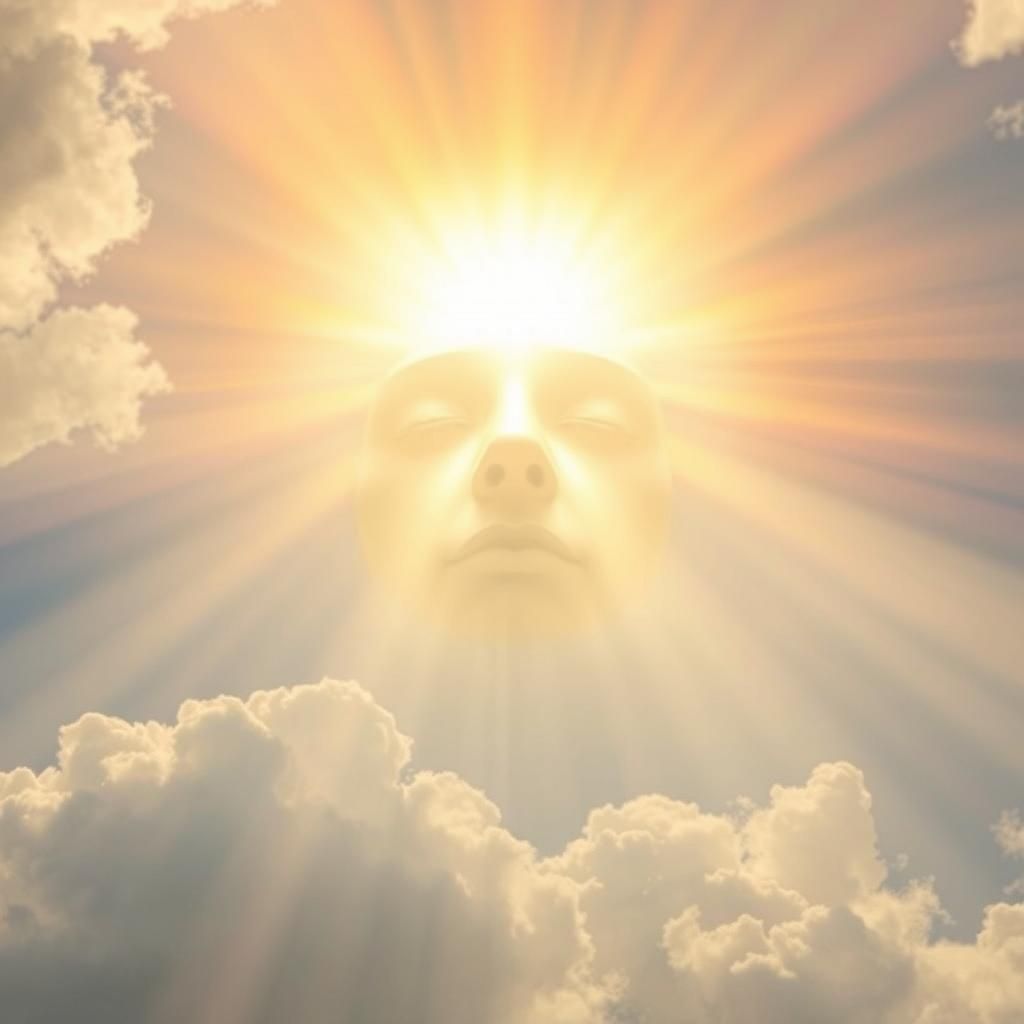 Pareidolia Face in Divine Sunshine