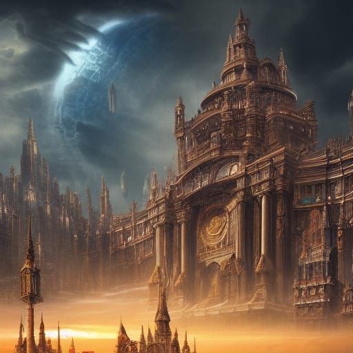 Epic Mega Structure: A Digital Matte Painting