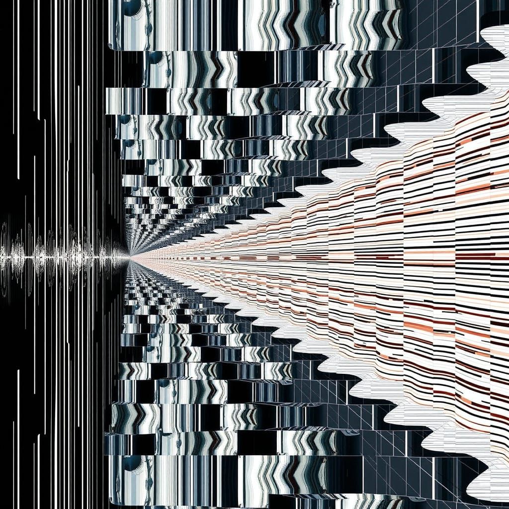 Surreal Disintegration: Evolving Glitch Patterns