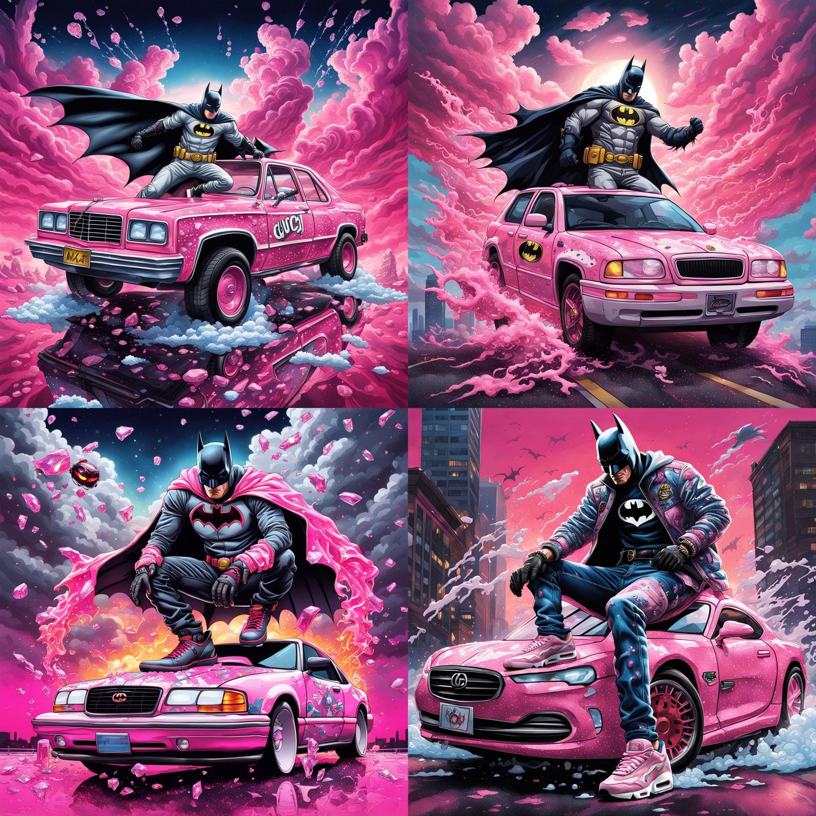 Batman in Gucci Jacket Digital Art