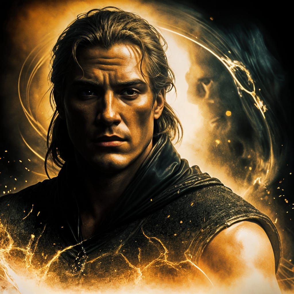 Achilles in Dramatic Chiaroscuro Light