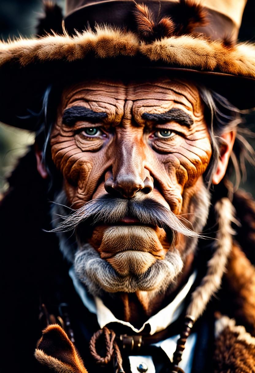 19th Century Fur Trader in Buckskins