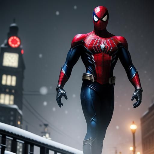 Russian Spider-Man Swings Through Snowy City