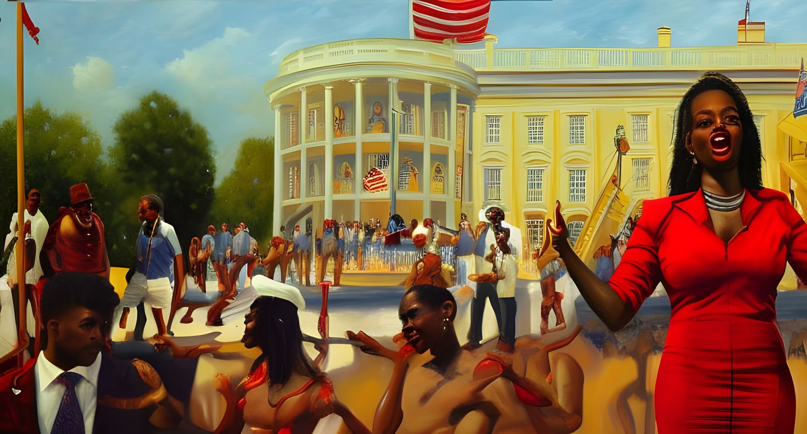 Surreal Oil Painting: Karine Jean-Pierre Meltdown