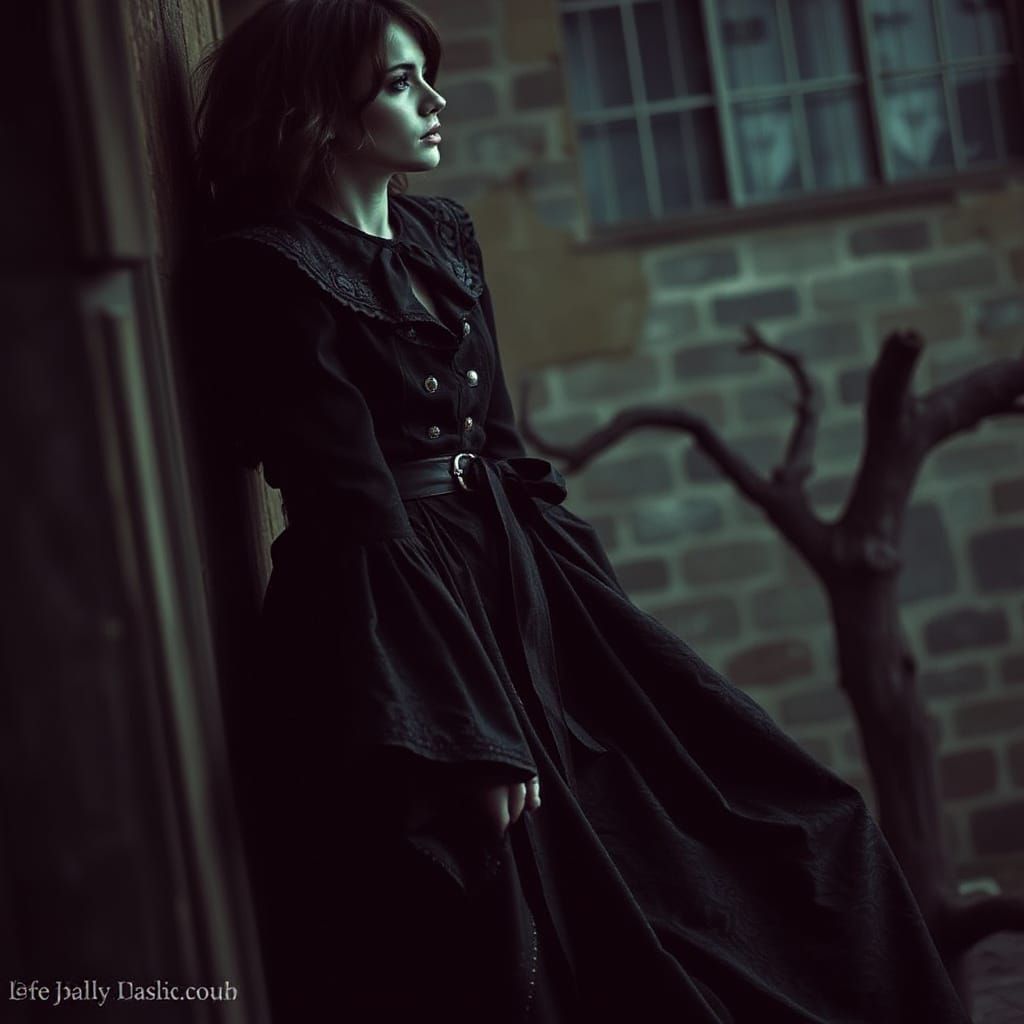 Dark Gothic Fashion in Eerie Splendor