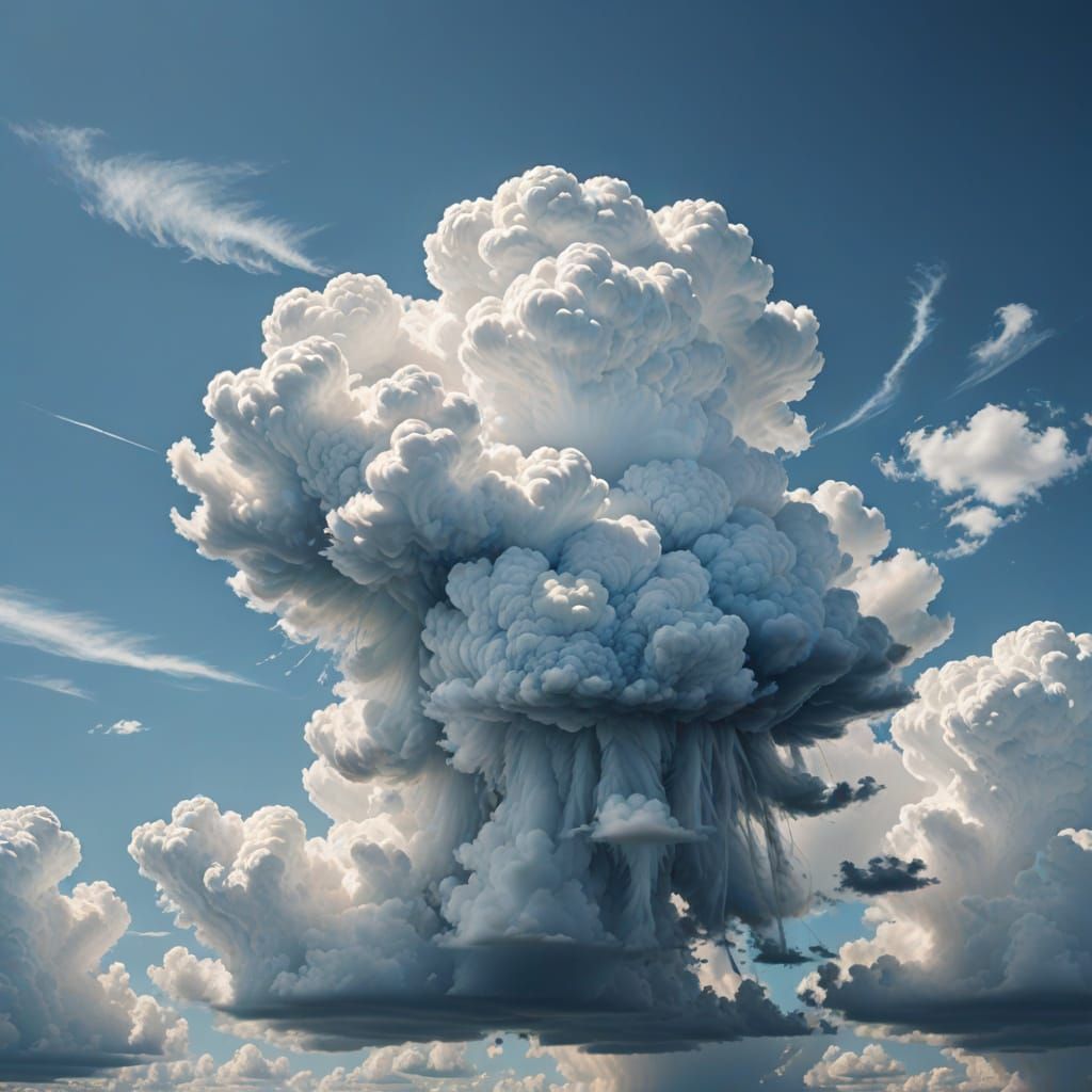 Dreamy Cloudscape in Soft Pastel Hues