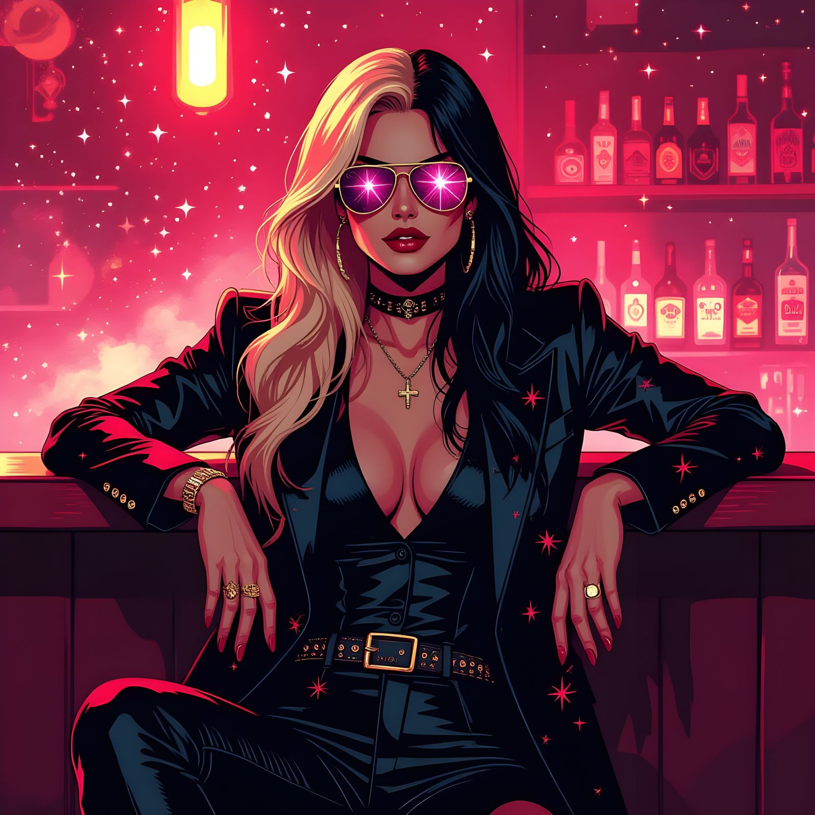 Cosmic Femme Fatale in Neo Noir Style