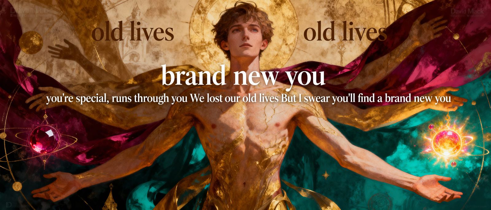 Vibrant Portrait with Intricate Details and Deep Background