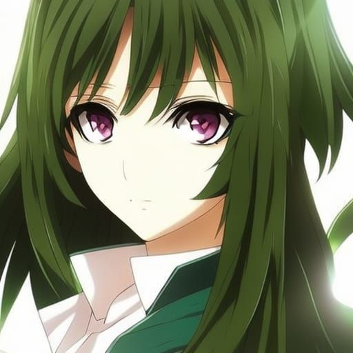 Anime Girl with Green Eyes: Manga Key Visual