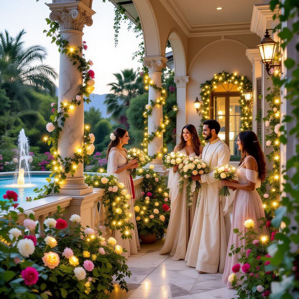 Radiant Garden of Living Light and Cherished Memories