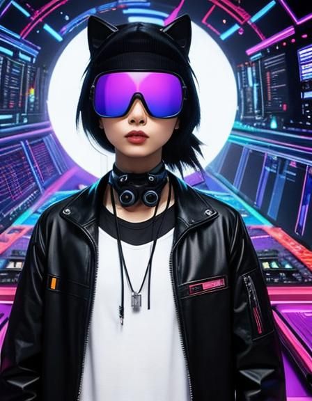 Abstract Techno Music Visualization