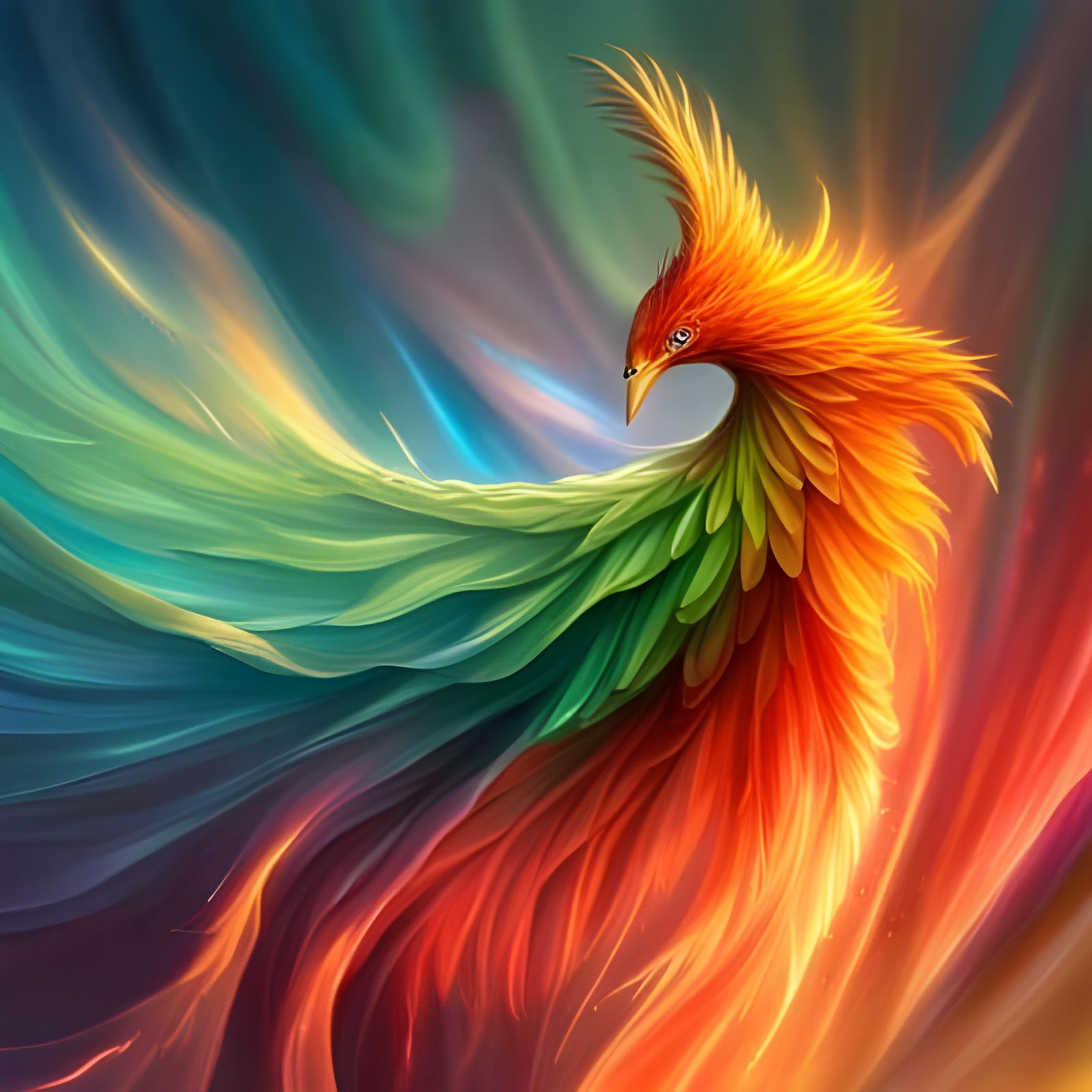 Abstract Color Blends in Dynamic Background