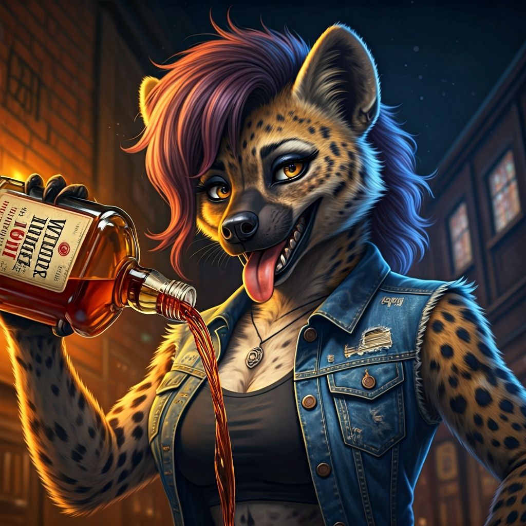 She-Hyena Dancer Pours Bourbon In Dramatic Close-Up