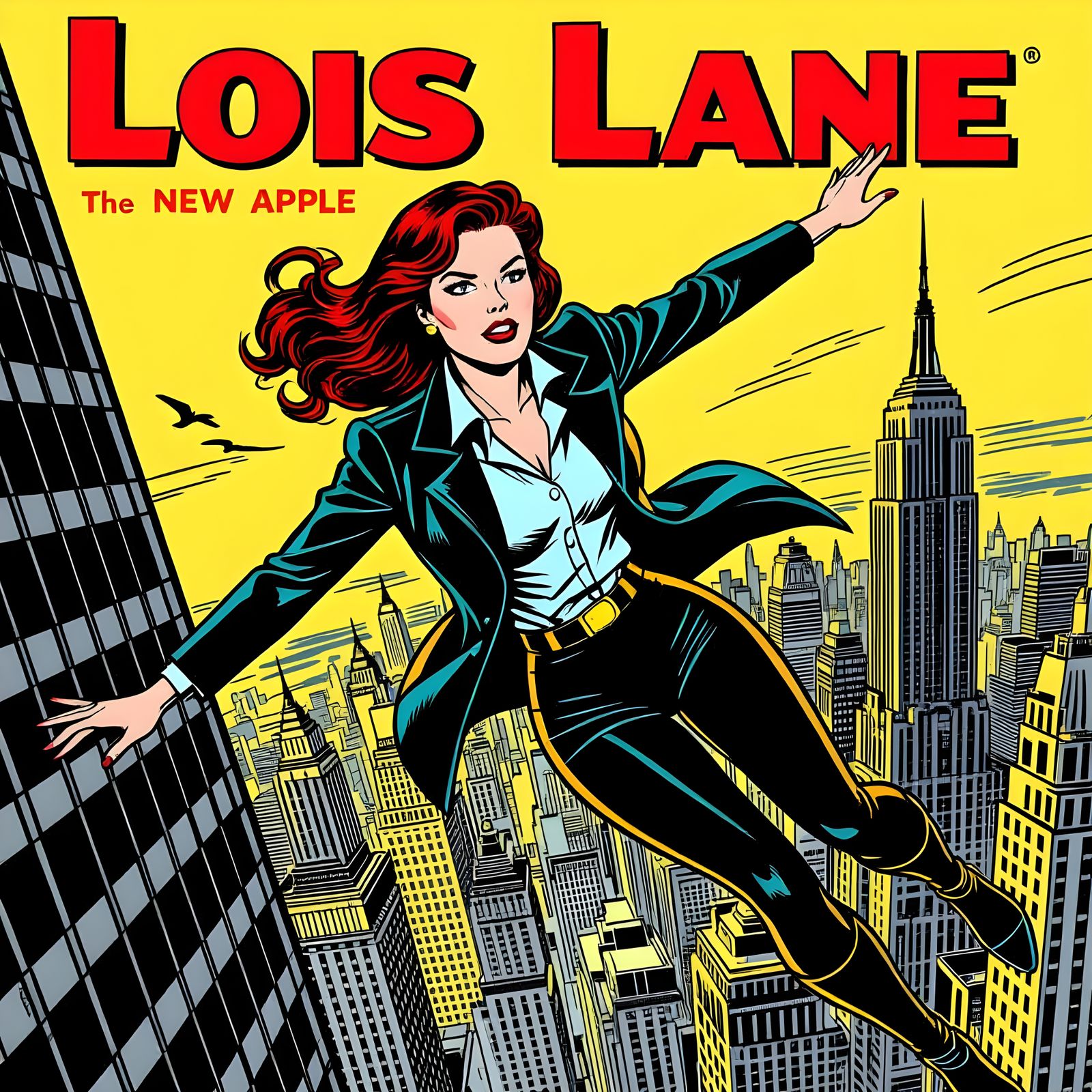 Lois Lane's High Fashion Fall in Comic Style Art