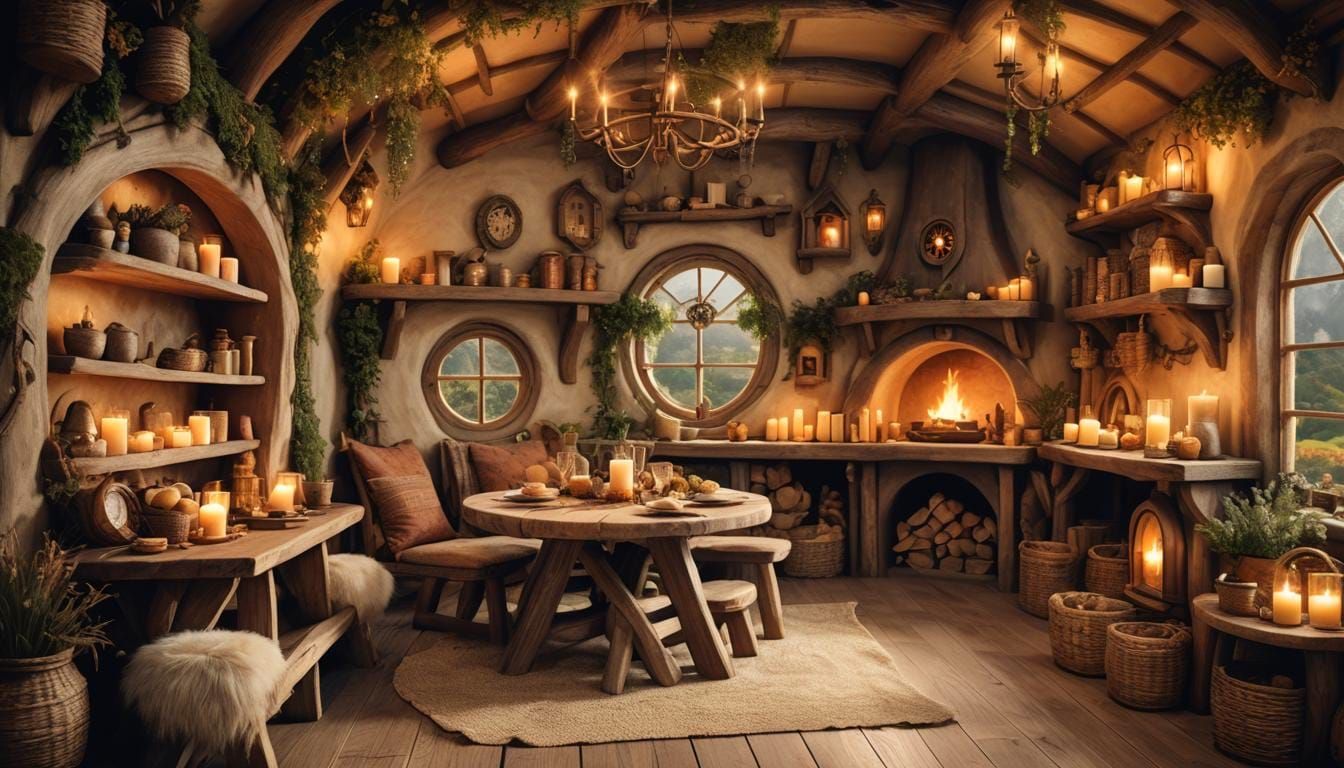 inside the hobbit hole..