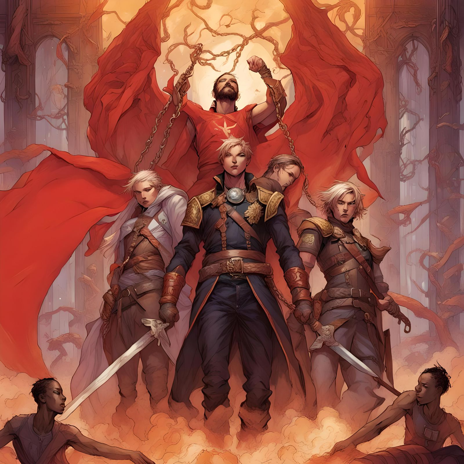 Eo Breaks Chains: Red Rising Art