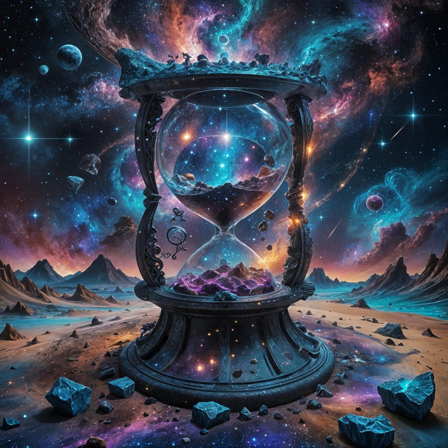 Cosmic Hourglass Emerges from the Void