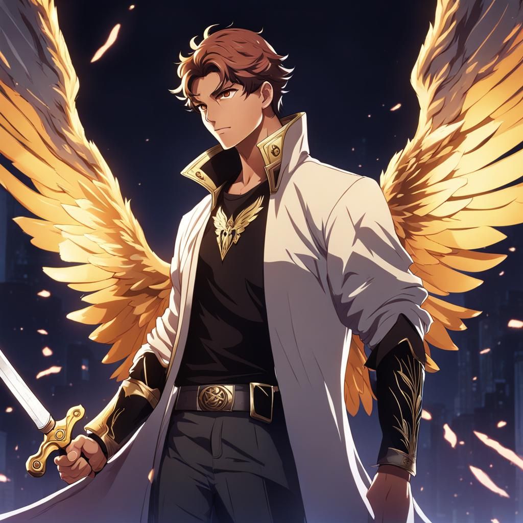 Angel of Judgement in Solo Leveling Style