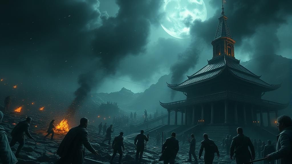 Epic Cinematic Scene with Intricate Details