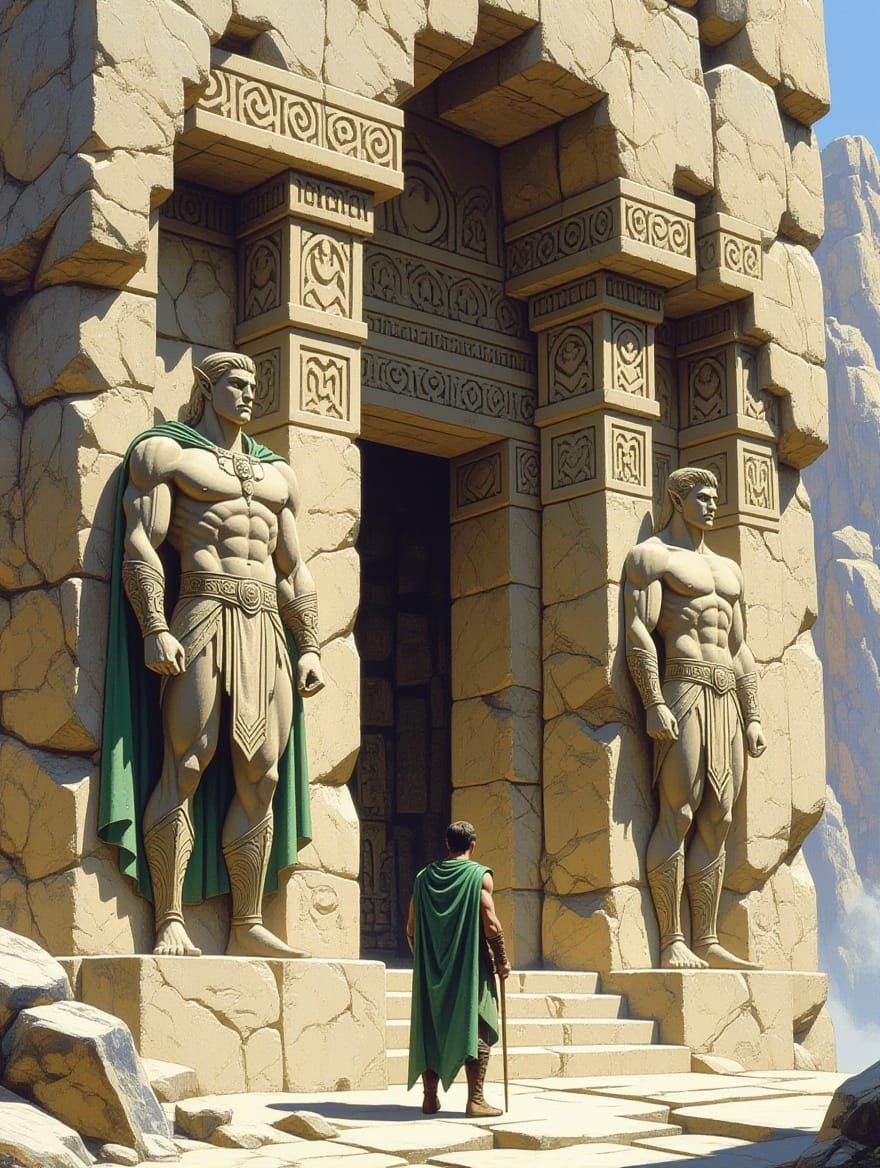 Epic Fantasy Temple Guardians