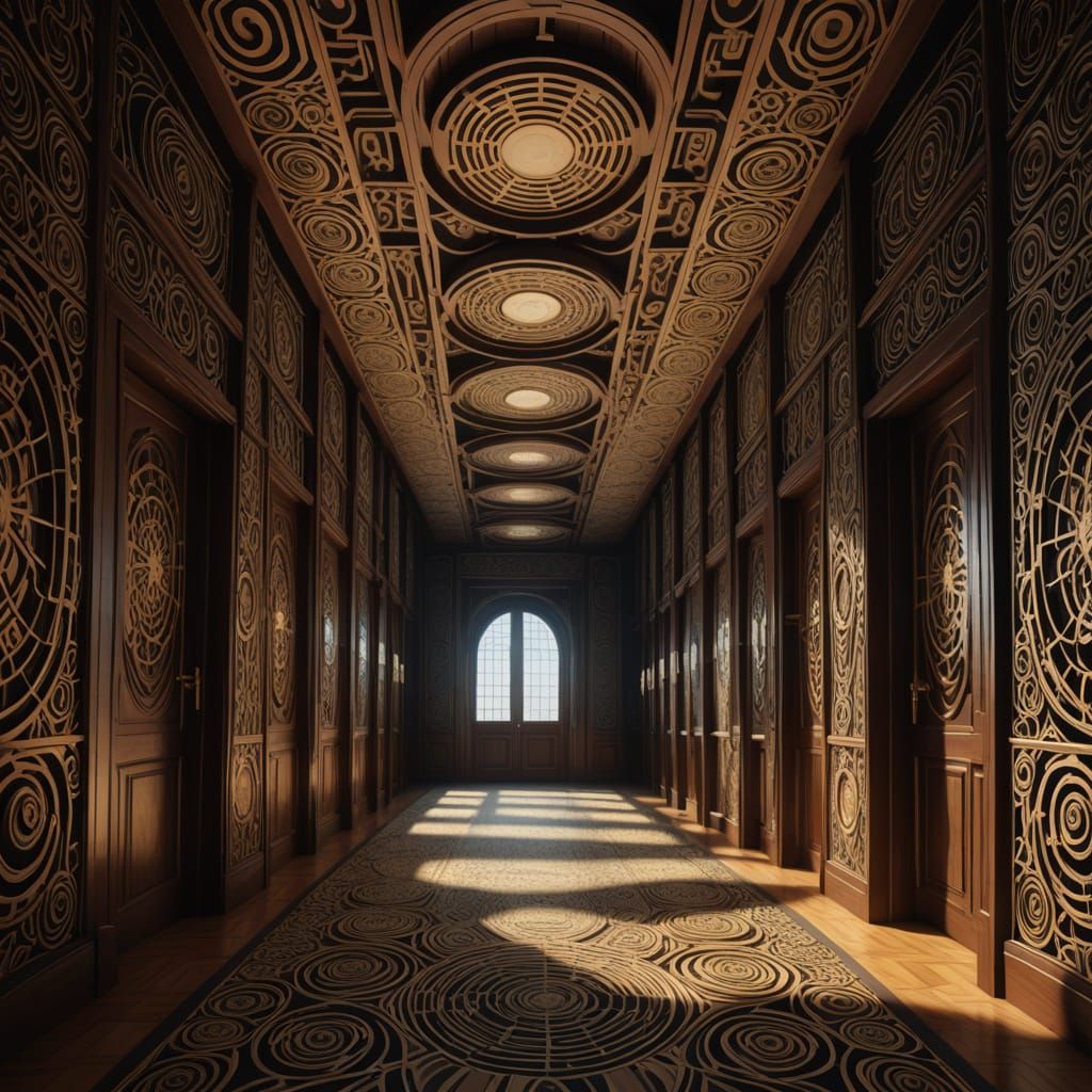 Hall of Seven Decisions in 3D Shading