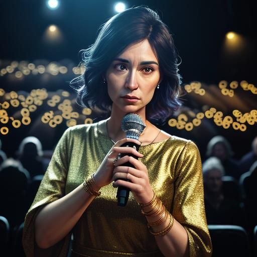 Dynamic Spoken-Word Performance in Golden Light