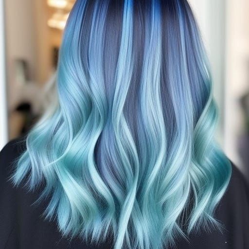 Blue Hair Blonde Eyes