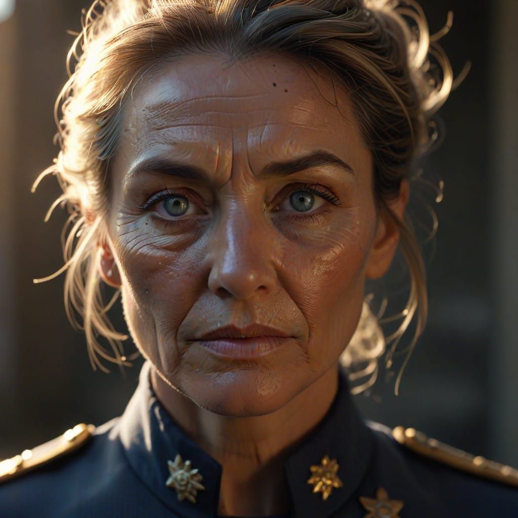 Major General Grandmother in Coroner's Uniform at Golden Hou...