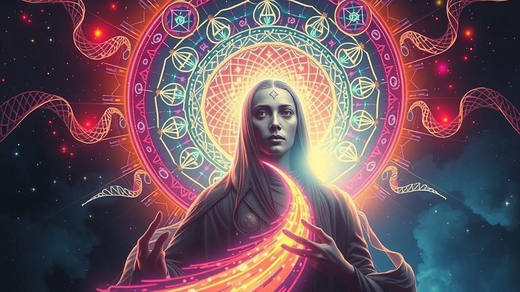 Divine Alchemist of Souls in Cosmic Sacred Geometry