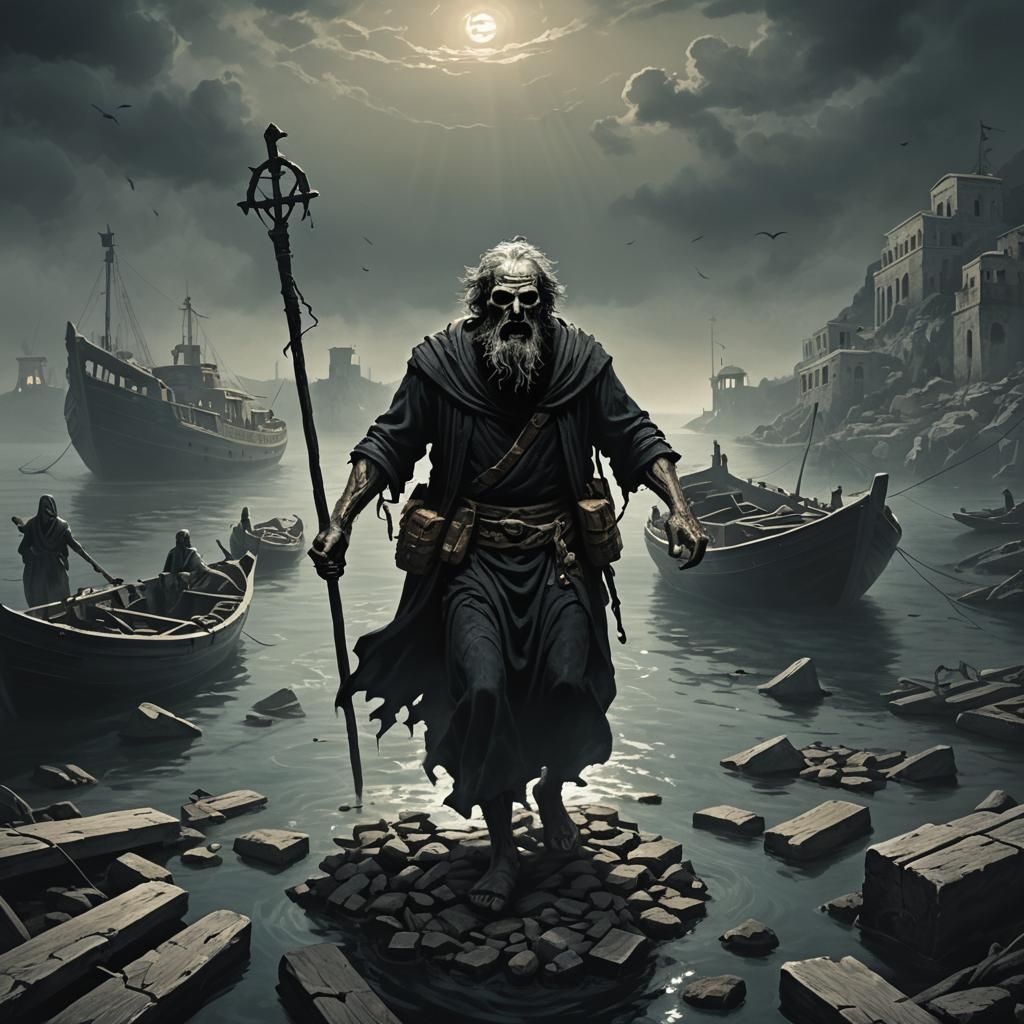 Sinister Greek Ferryman of the Underworld