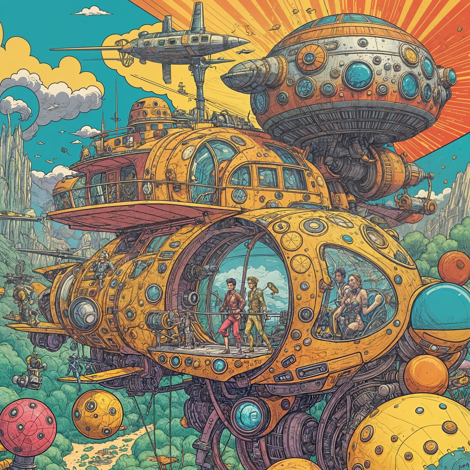 Retro-Futuristic Villa of Lost Love, a Steampunk Oasis