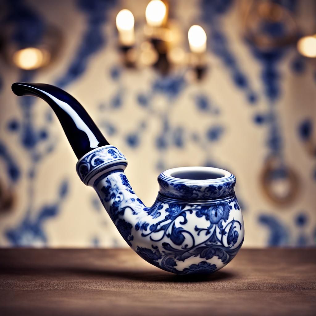 delft blue smoking pipe