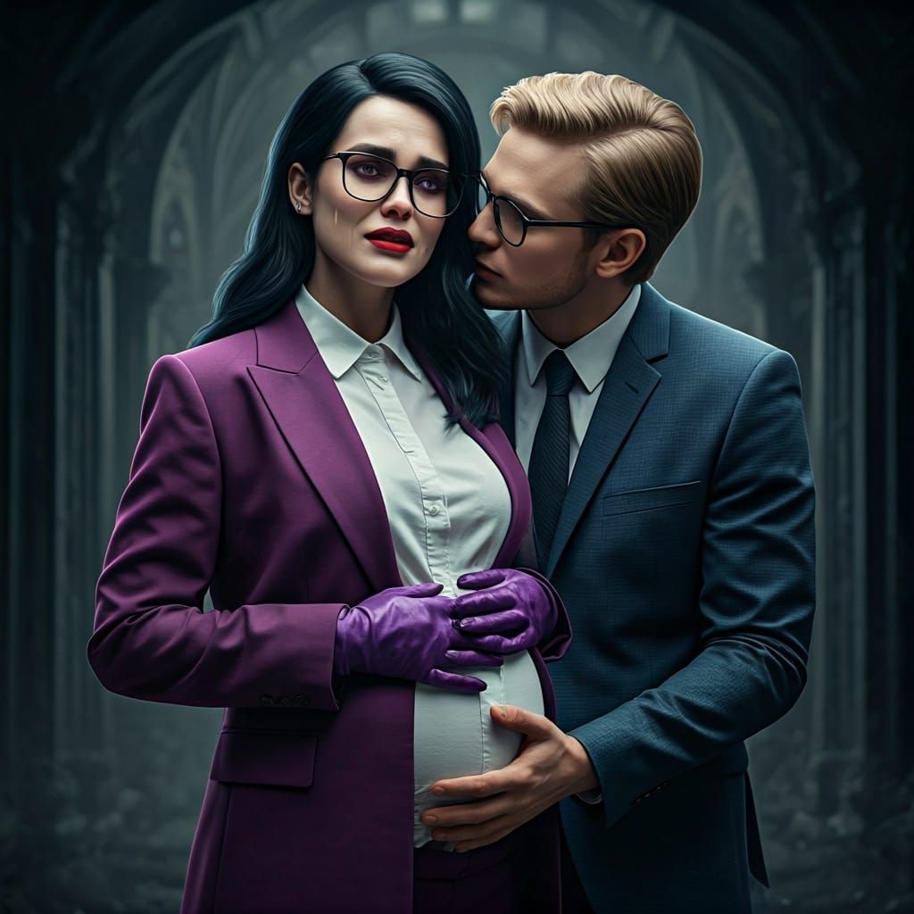 Emotional Portrait of Pregnant Nyarlathotep in Hyperrealism ...