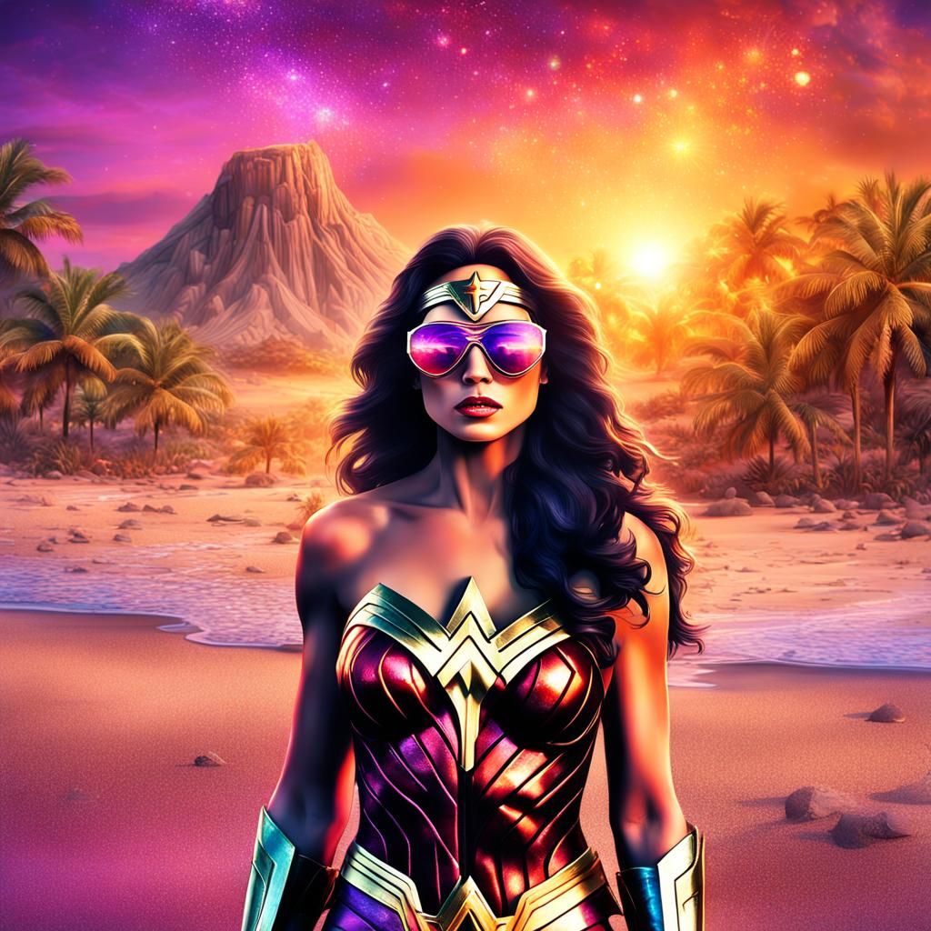 Wonder Woman Spa Day at Sunset