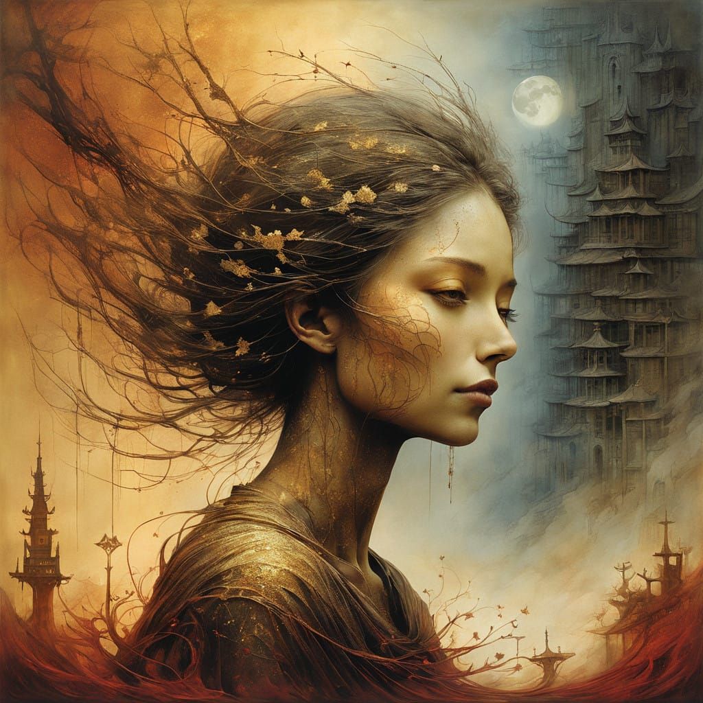 Ethereal Dark Fantasy Goddess