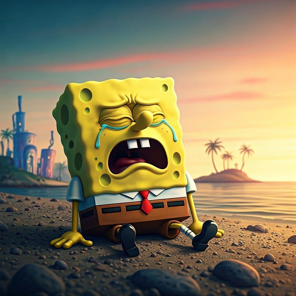 SpongeBob's Grief: A 3D Animated Memorial